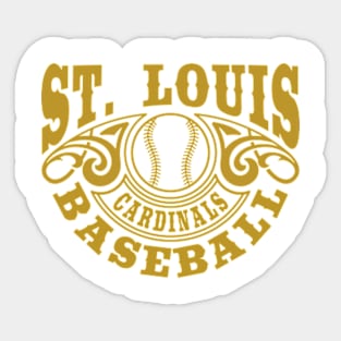 Vintage Retro St. Louis Cardinals Baseball Sticker